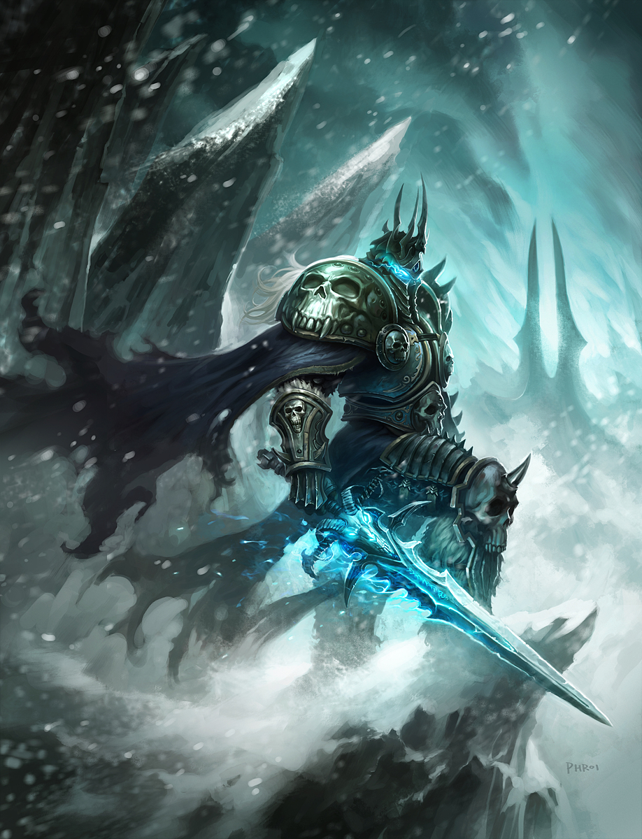 Arthas Menethil Lich King Warcraft World Of Warcraft Highres 1boy Armor Frostmourne Full 9055